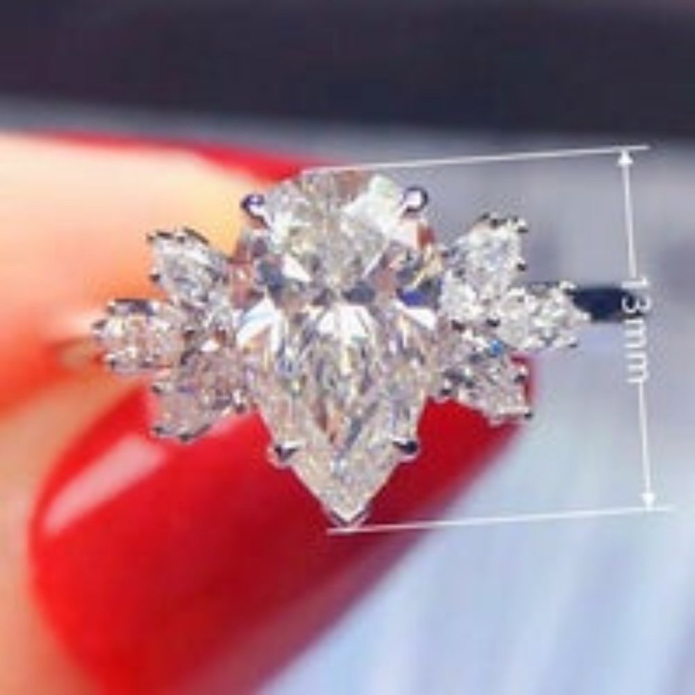 WHITEGOLD BRIDAL FAMILY1 WEDDING RING SIZE 7